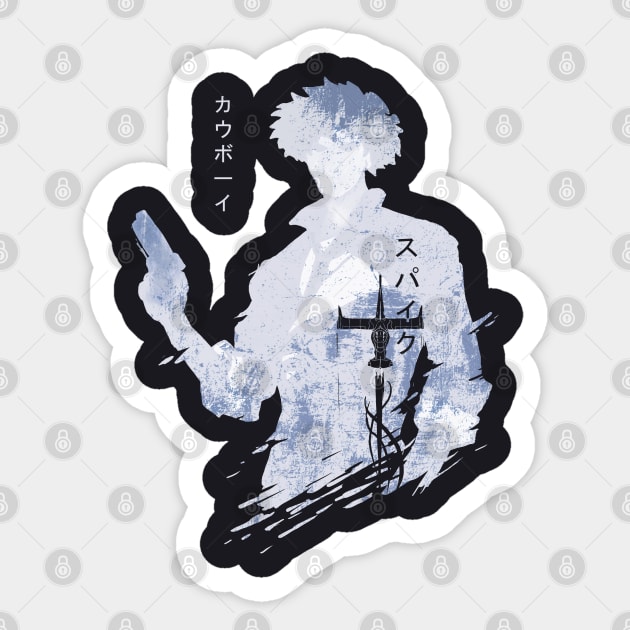 Cowboy Swordfish Txtr.:Cowboy Bebop Sticker by Vertei